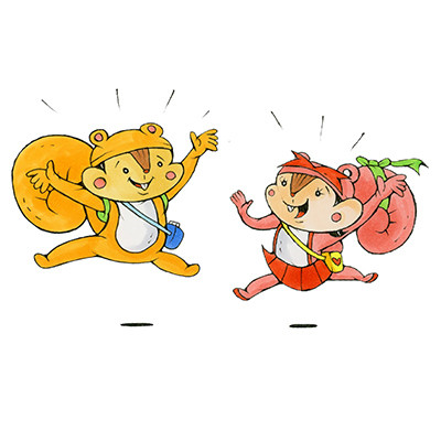 ことくん・らんちゃん（町田市民文学館）