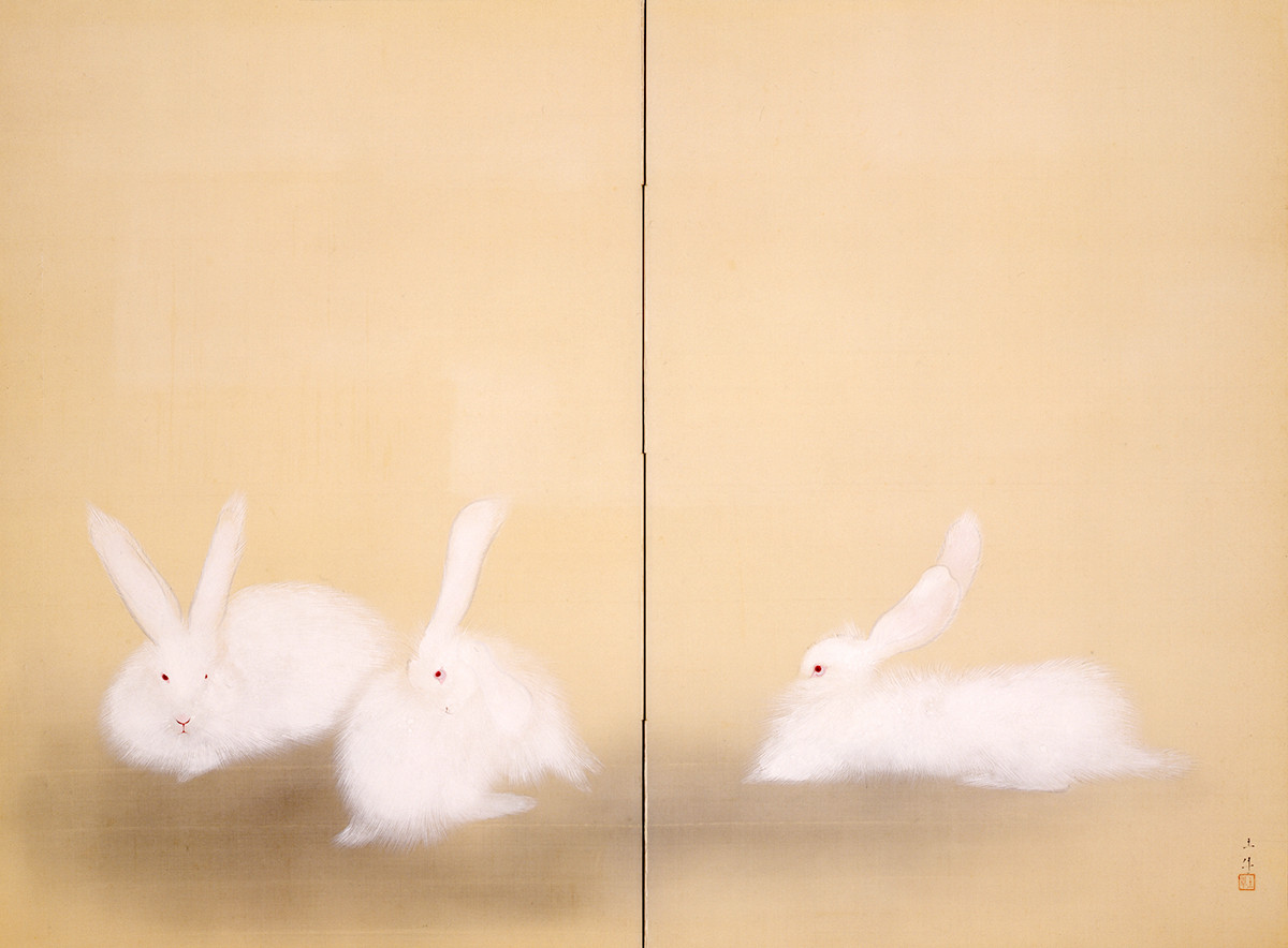 奥村土牛「うさぎ」｜文化勲章受章作家 アイエム［インターネットミュージアム］