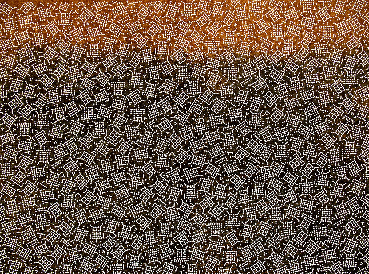 《寅（伊勢型紙　錐彫り）》