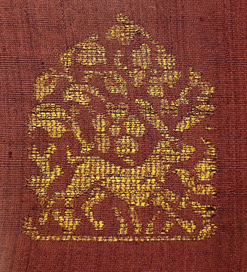 《紫地兎草花文金襴》