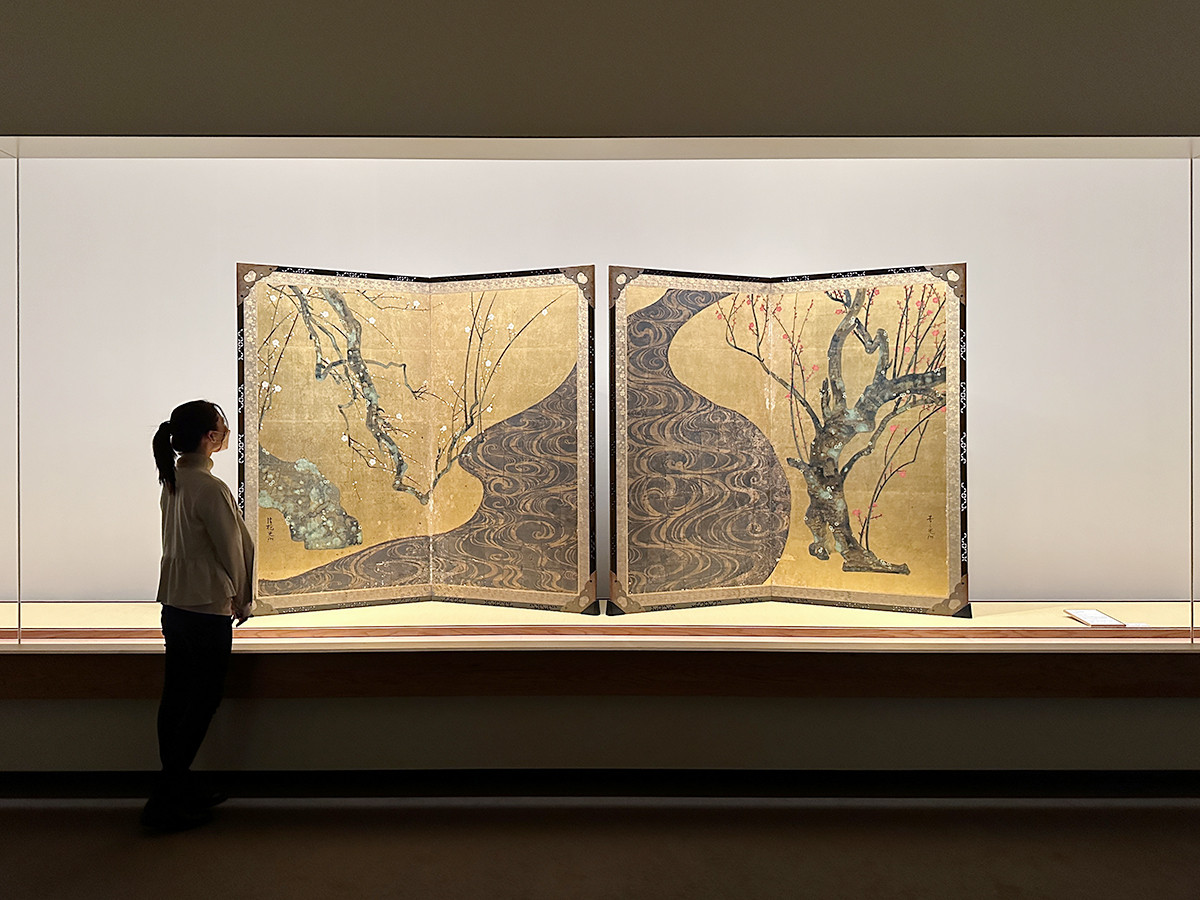 名品展 国宝「紅白梅図屏風」