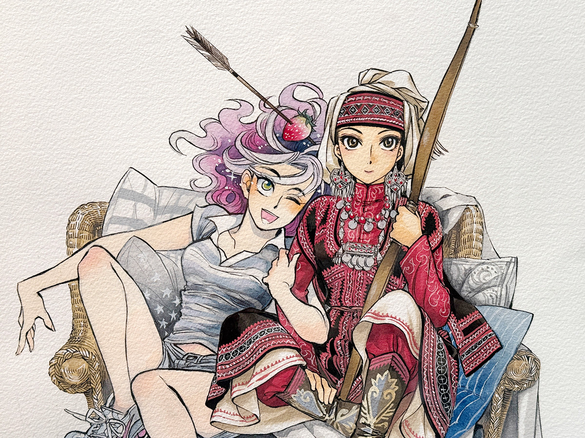 同人誌からプロ作家へ、手描きで進める同い年のふたり ― 「漫画家・森薫と入江亜季 展」（レポート）