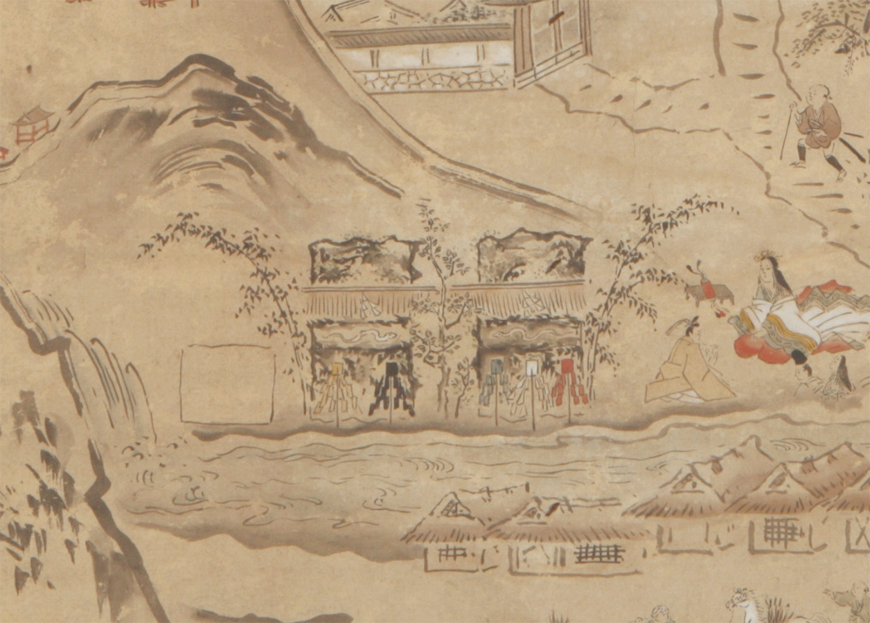 《安波賀春日神社参詣図（縁起絵）》