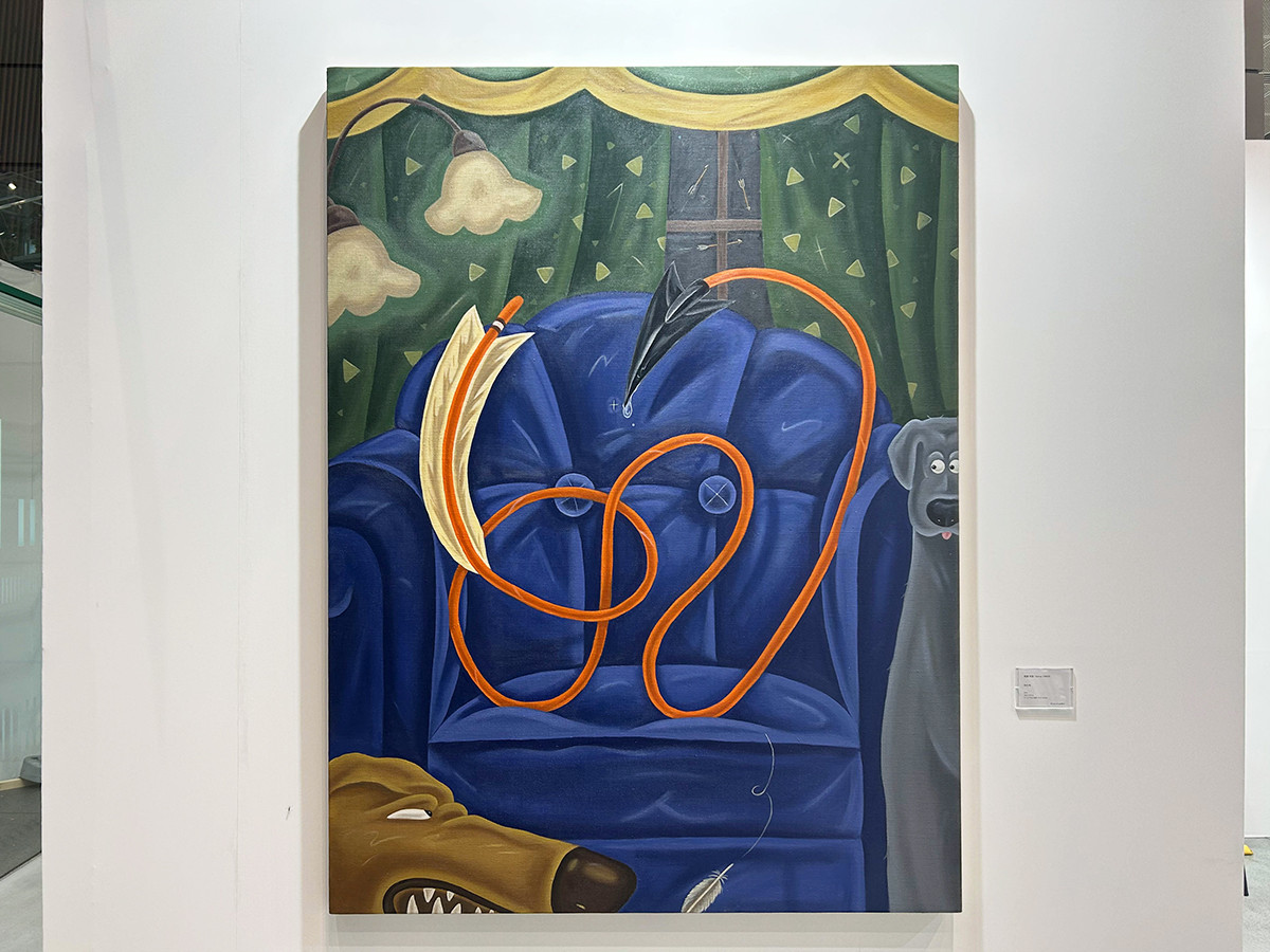 「アートフェア東京2025」会場より 高瀬栞菜《休む矢》