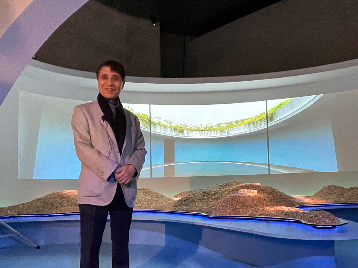 本展について話す安藤忠雄さん