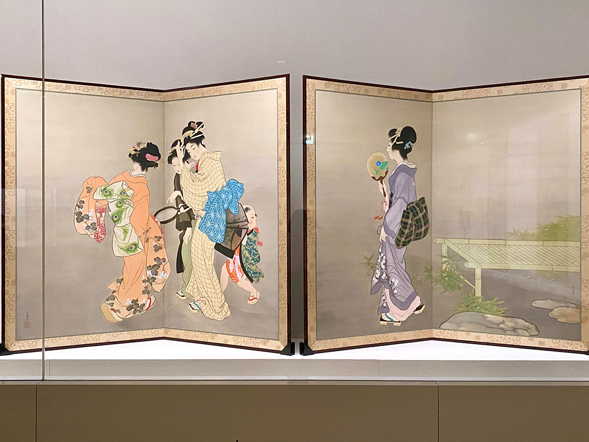 大阪中之島美術館「生誕150年記念 上村松園」会場より　《月蝕の宵》1916年　大分県立美術館【5/18まで】