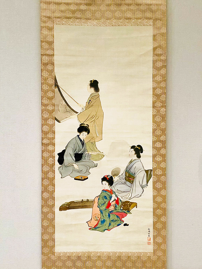 大阪中之島美術館「生誕150年記念 上村松園」会場より　《四季美人図》1892年頃　光ミュージアム【通期展示】