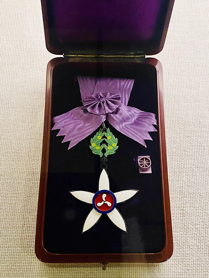 大阪中之島美術館「生誕150年記念 上村松園」会場より　文化勲章