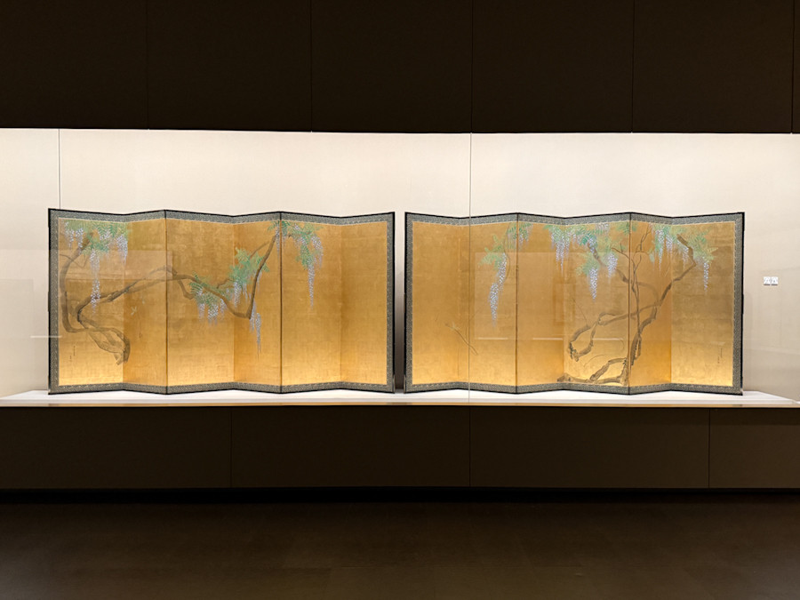 根津美術館「国宝・燕子花図と藤花図、夏秋渓流図 光琳・応挙・其一をめぐる3章」会場