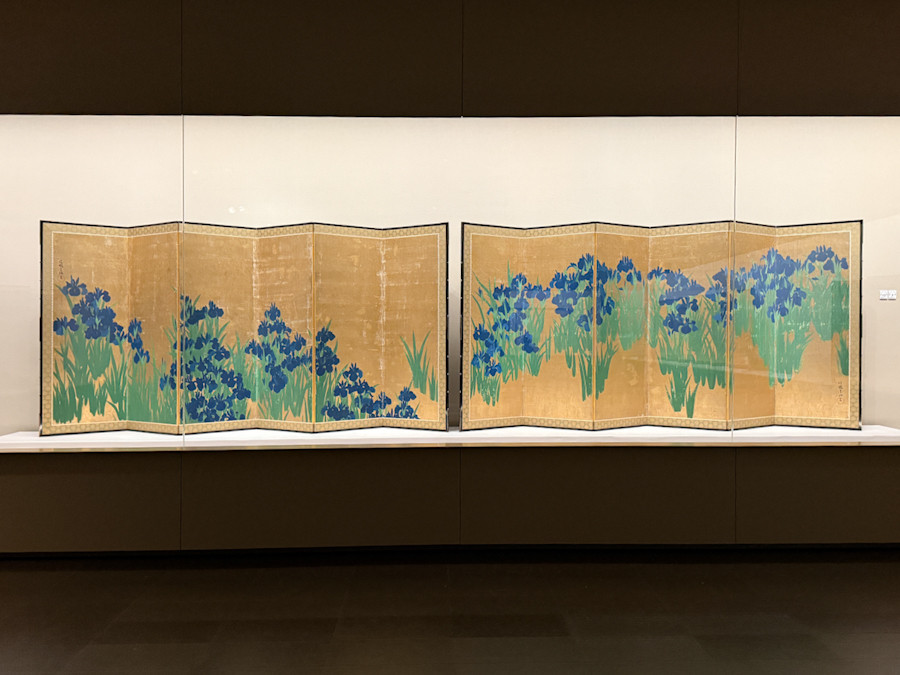 根津美術館「国宝・燕子花図と藤花図、夏秋渓流図 光琳・応挙・其一をめぐる3章」会場