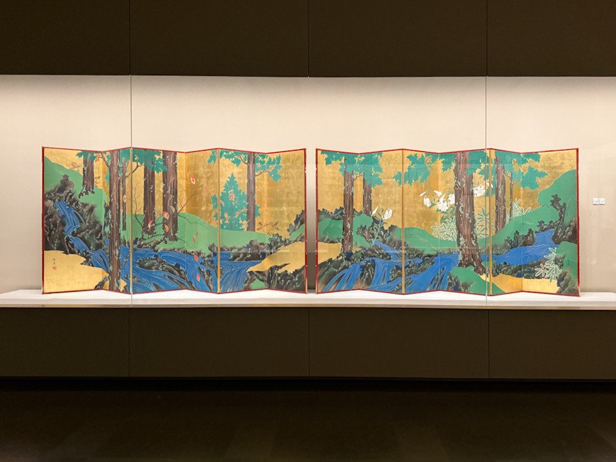 根津美術館「国宝・燕子花図と藤花図、夏秋渓流図 光琳・応挙・其一をめぐる3章」会場