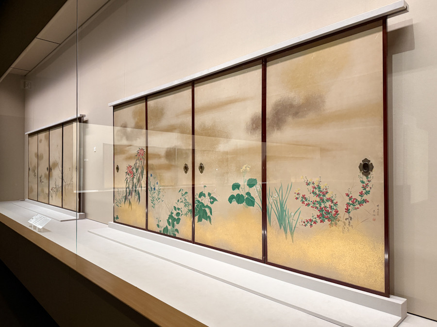 根津美術館「国宝・燕子花図と藤花図、夏秋渓流図 光琳・応挙・其一をめぐる3章」会場