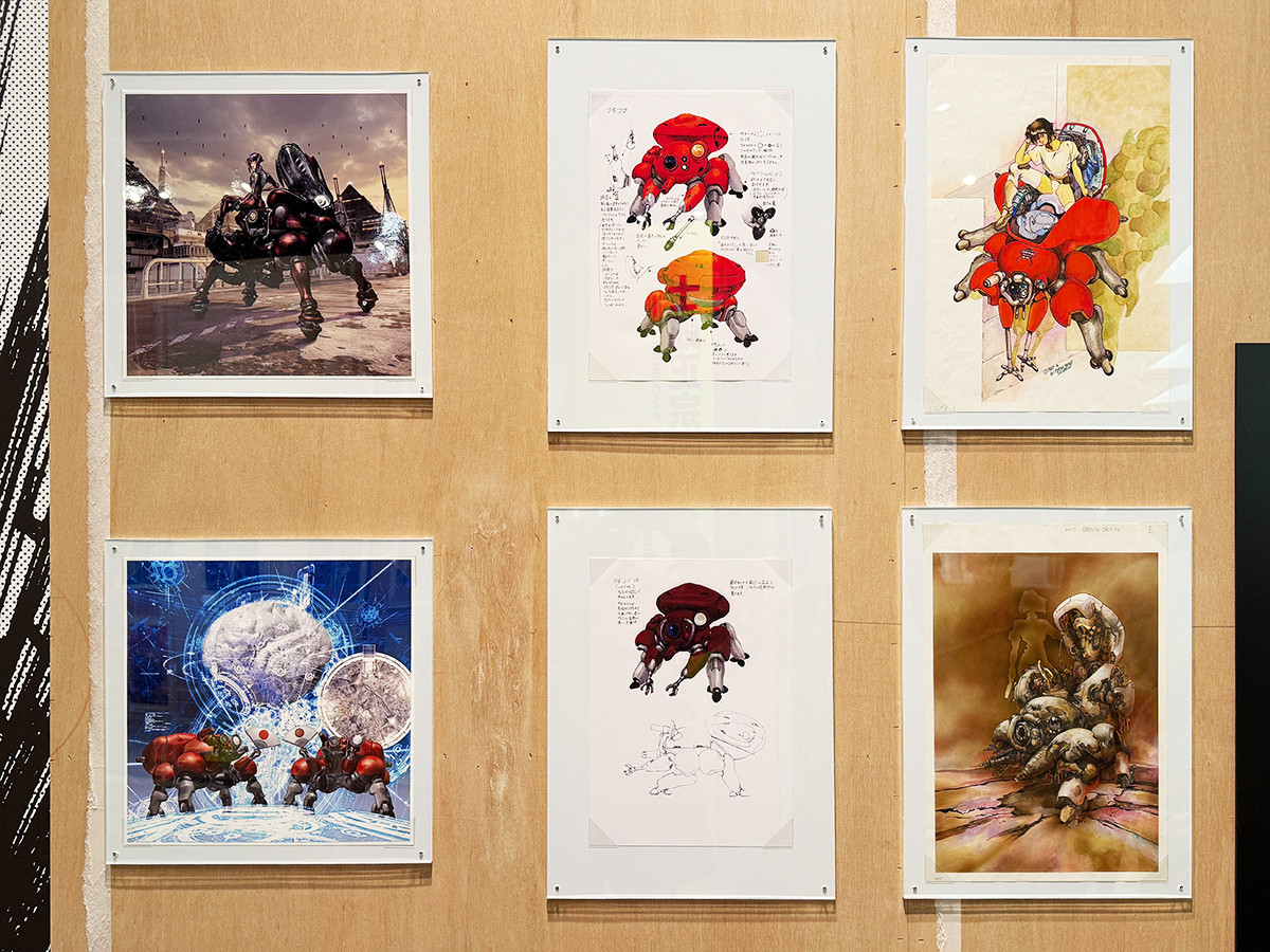 世田谷文学館「士郎正宗の世界展~『攻殻機動隊』と創造の軌跡~」会場より 「フチコマ」