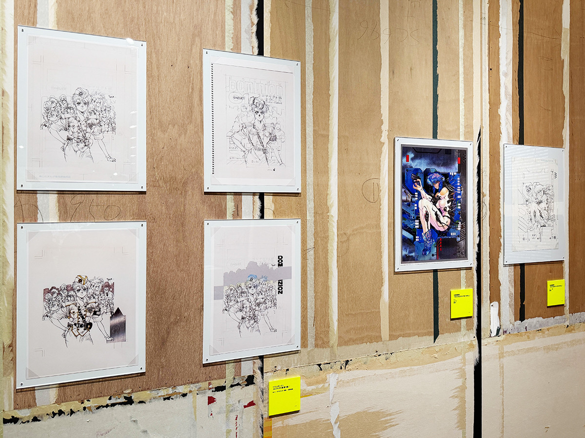 世田谷文学館「士郎正宗の世界展~『攻殻機動隊』と創造の軌跡~」会場より 「描き方 HOW TO DRAW」