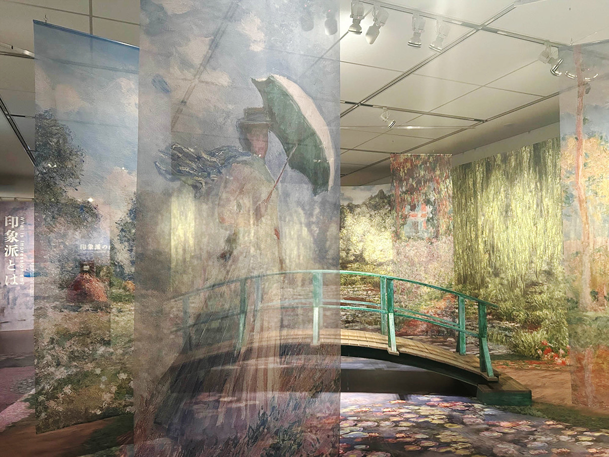 「モネ　イマーシブ・ジャーニー　僕が見た光」名古屋展 会場より　フォトスポット