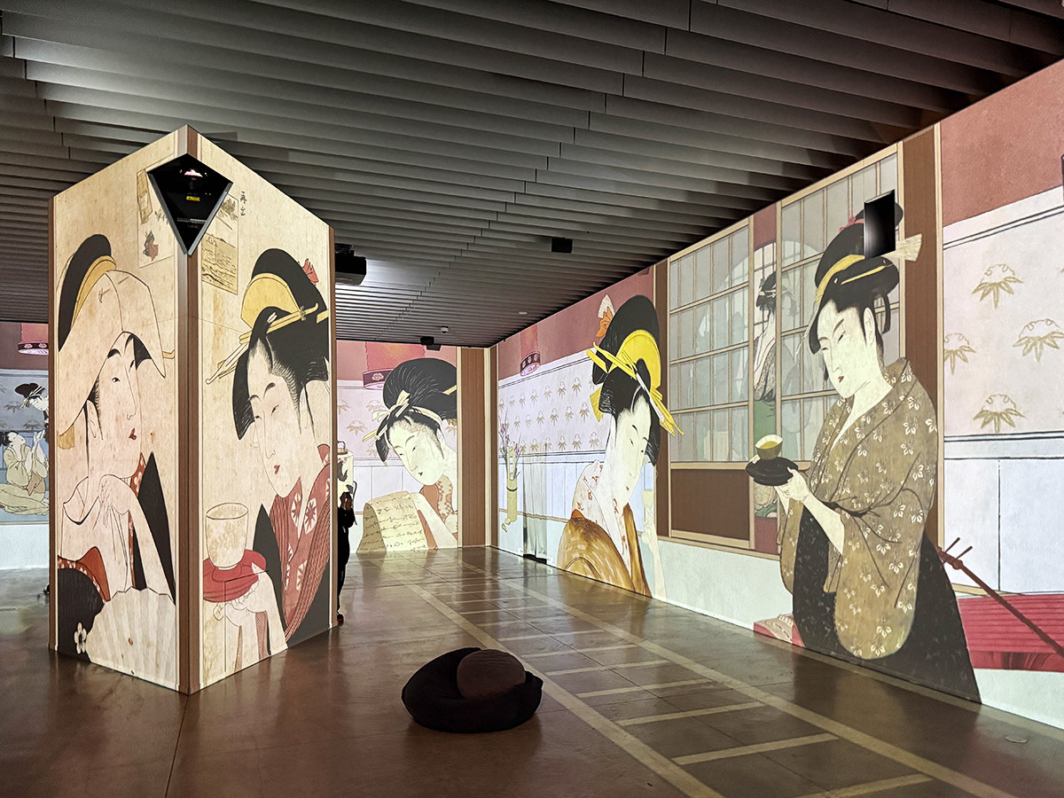 角川武蔵野ミュージアム「浮世絵 RE:BORN」会場より