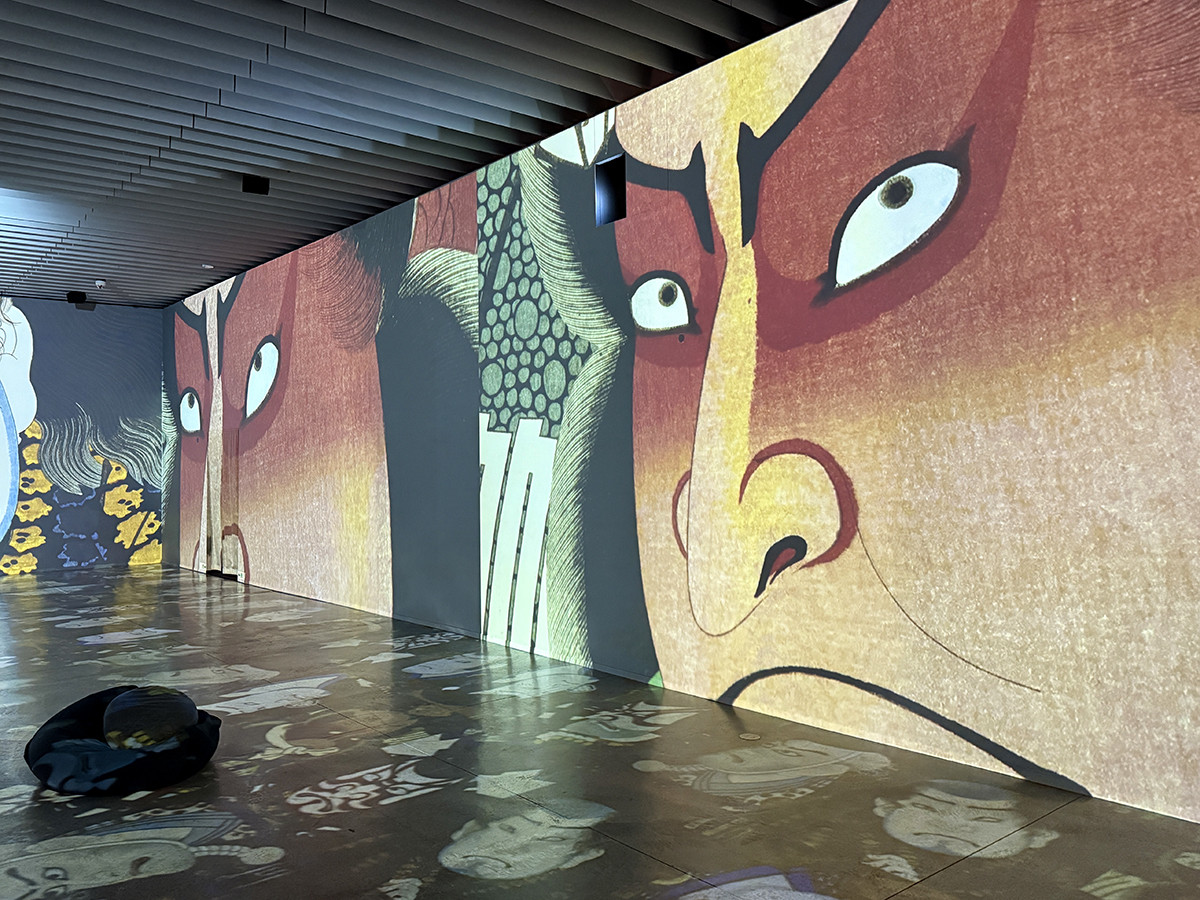 角川武蔵野ミュージアム「時を超えたジャポニズム　体感型デジタルアート劇場　浮世絵 RE:BORN　江戸の魂、覚醒する。」
