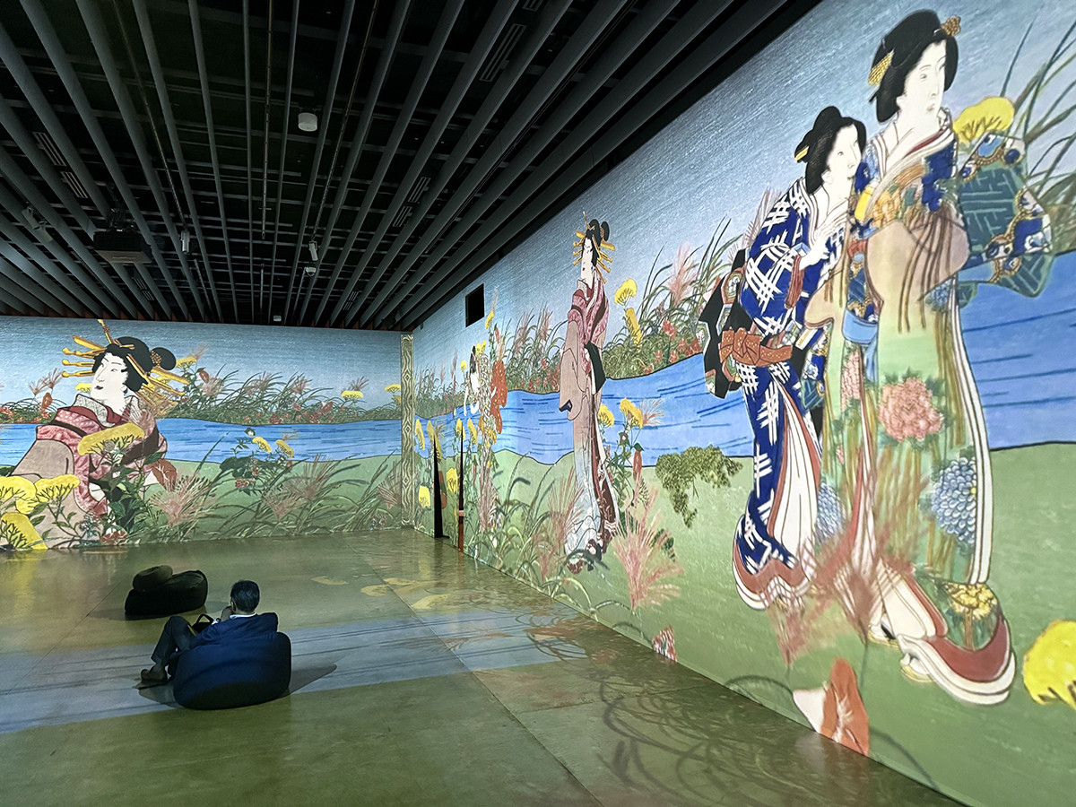 角川武蔵野ミュージアム「時を超えたジャポニズム　体感型デジタルアート劇場　浮世絵 RE:BORN　江戸の魂、覚醒する。」