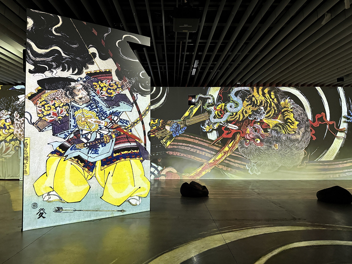 角川武蔵野ミュージアム「時を超えたジャポニズム　体感型デジタルアート劇場　浮世絵 RE:BORN　江戸の魂、覚醒する。」