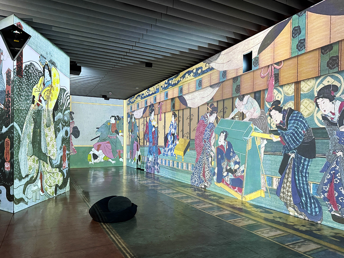 角川武蔵野ミュージアム「浮世絵 RE:BORN」会場より