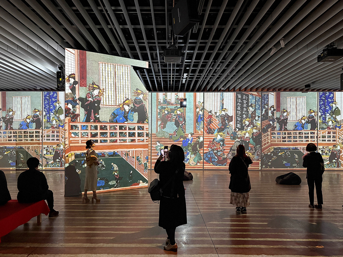 角川武蔵野ミュージアム「浮世絵 RE:BORN」会場より