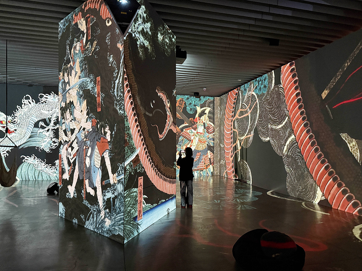 角川武蔵野ミュージアム「浮世絵 RE:BORN」会場より