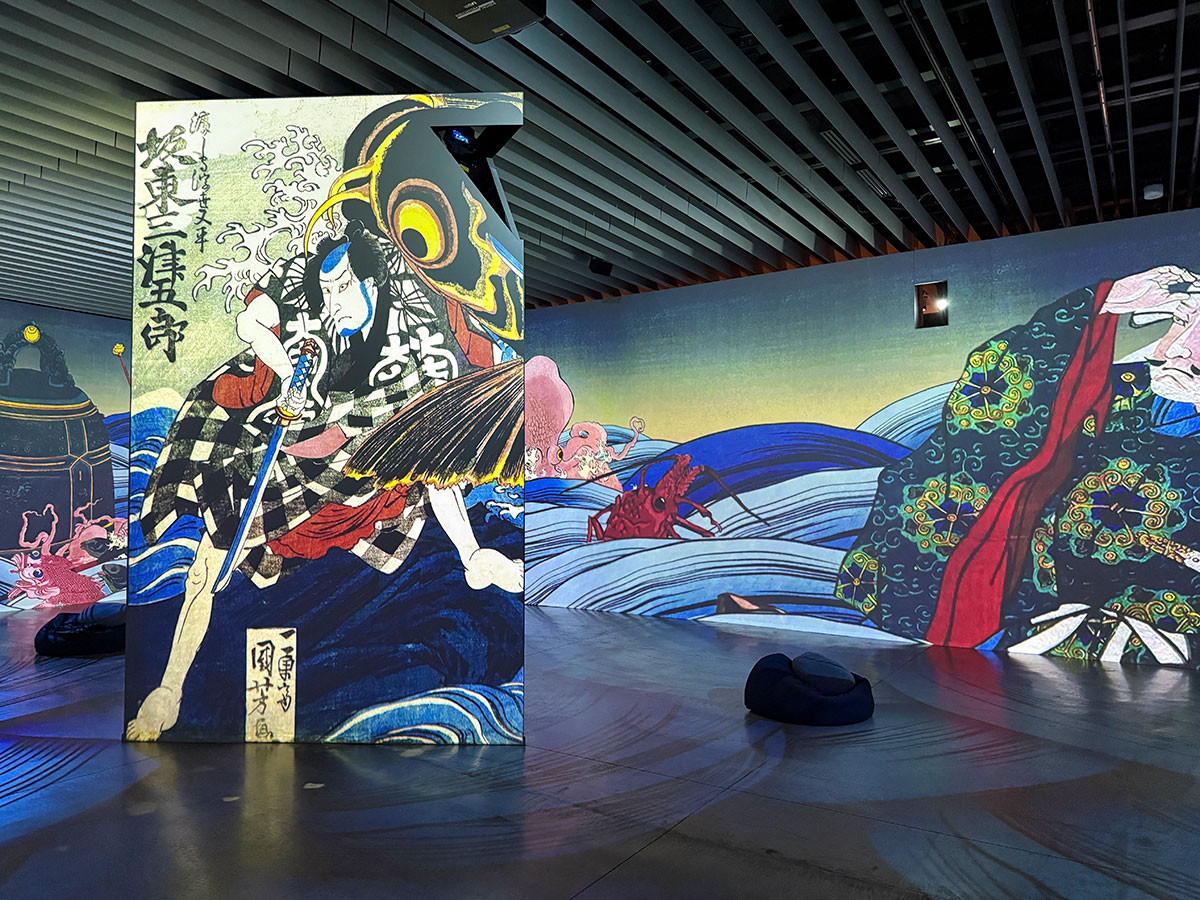 時空を超える江戸の旅へ、浮世絵×イマーシブ体験 ― 角川武蔵野ミュージアム「浮世絵 RE:BORN」