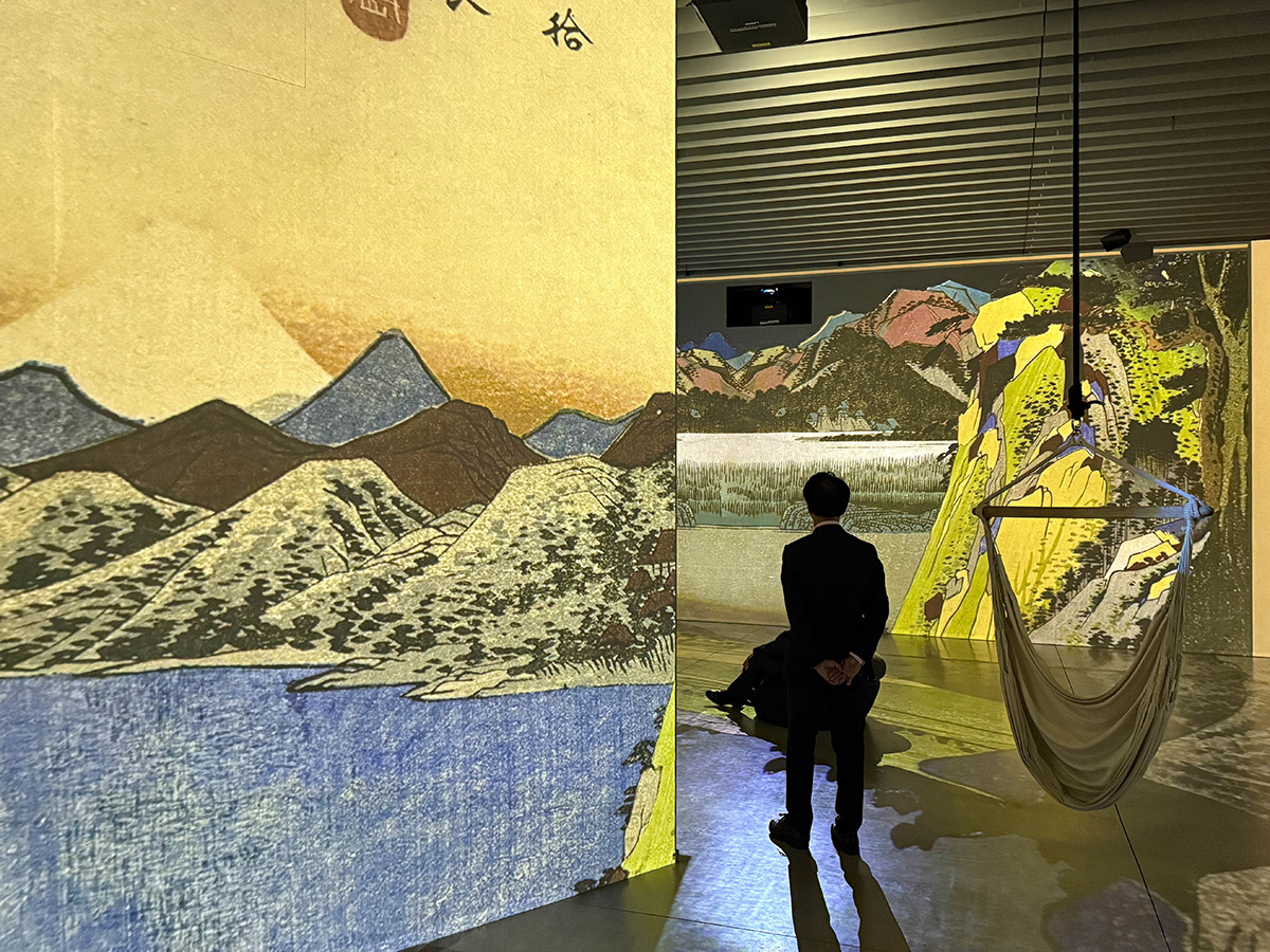 角川武蔵野ミュージアム「浮世絵 RE:BORN」会場より