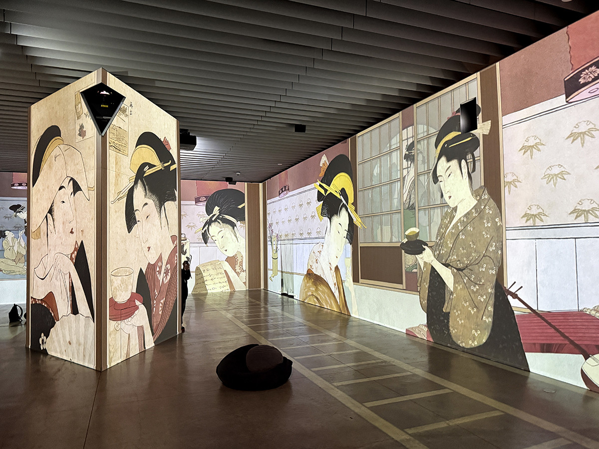 角川武蔵野ミュージアム「時を超えたジャポニズム　体感型デジタルアート劇場　浮世絵 RE:BORN　江戸の魂、覚醒する。」