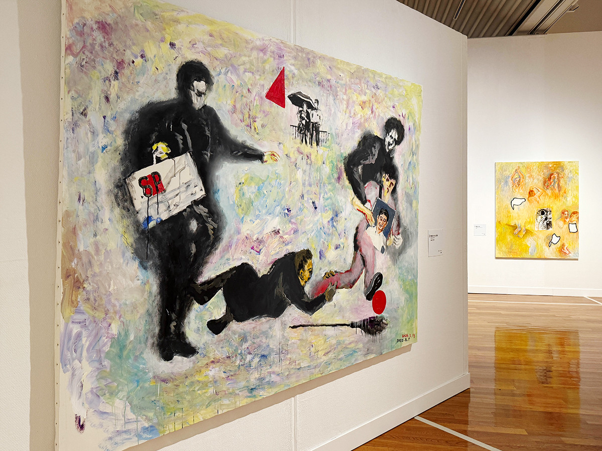 世田谷美術館「横尾忠則　連画の河」会場