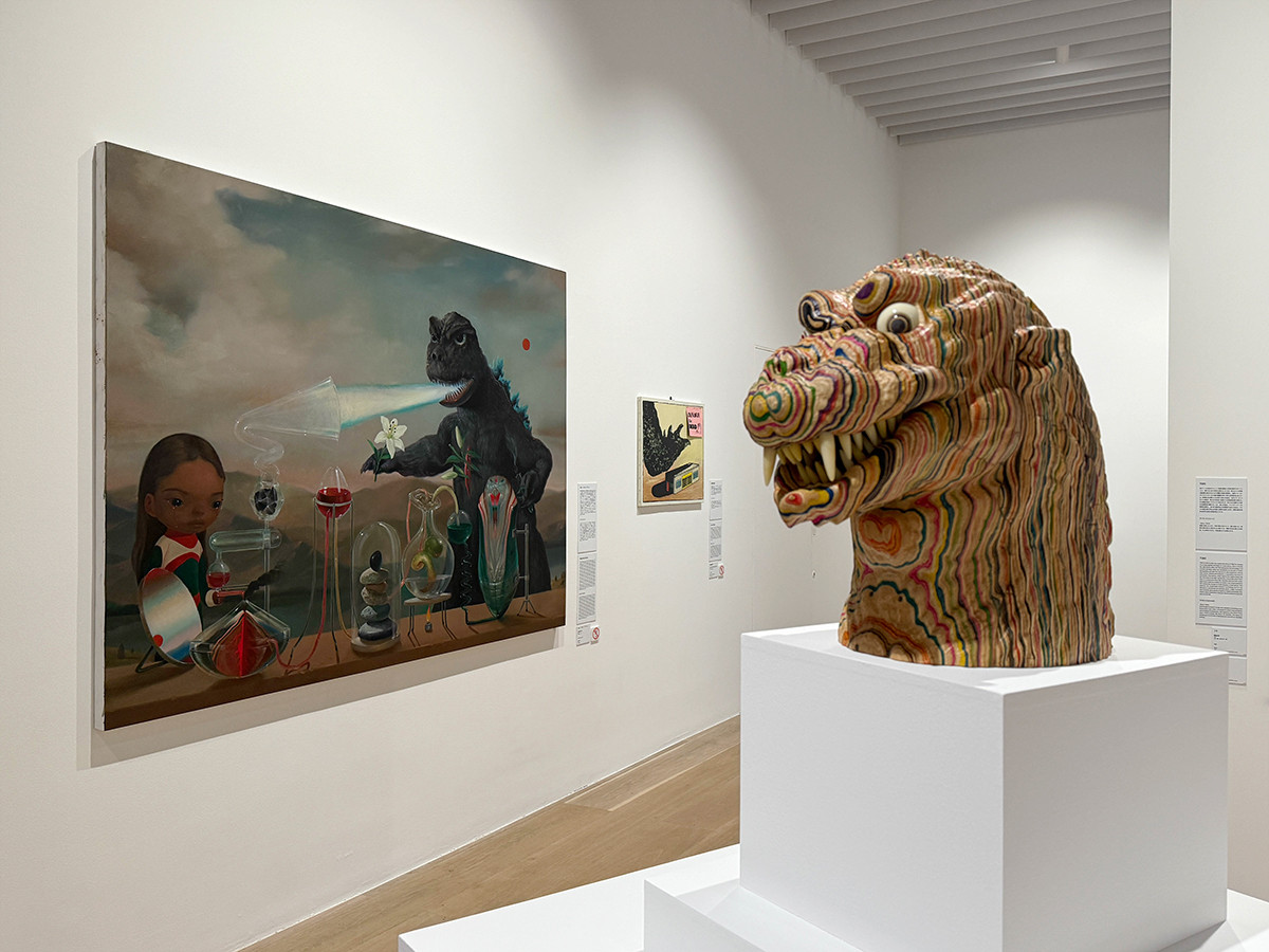 森アーツセンターギャラリー「ゴジラ・THE・アート展」会場より