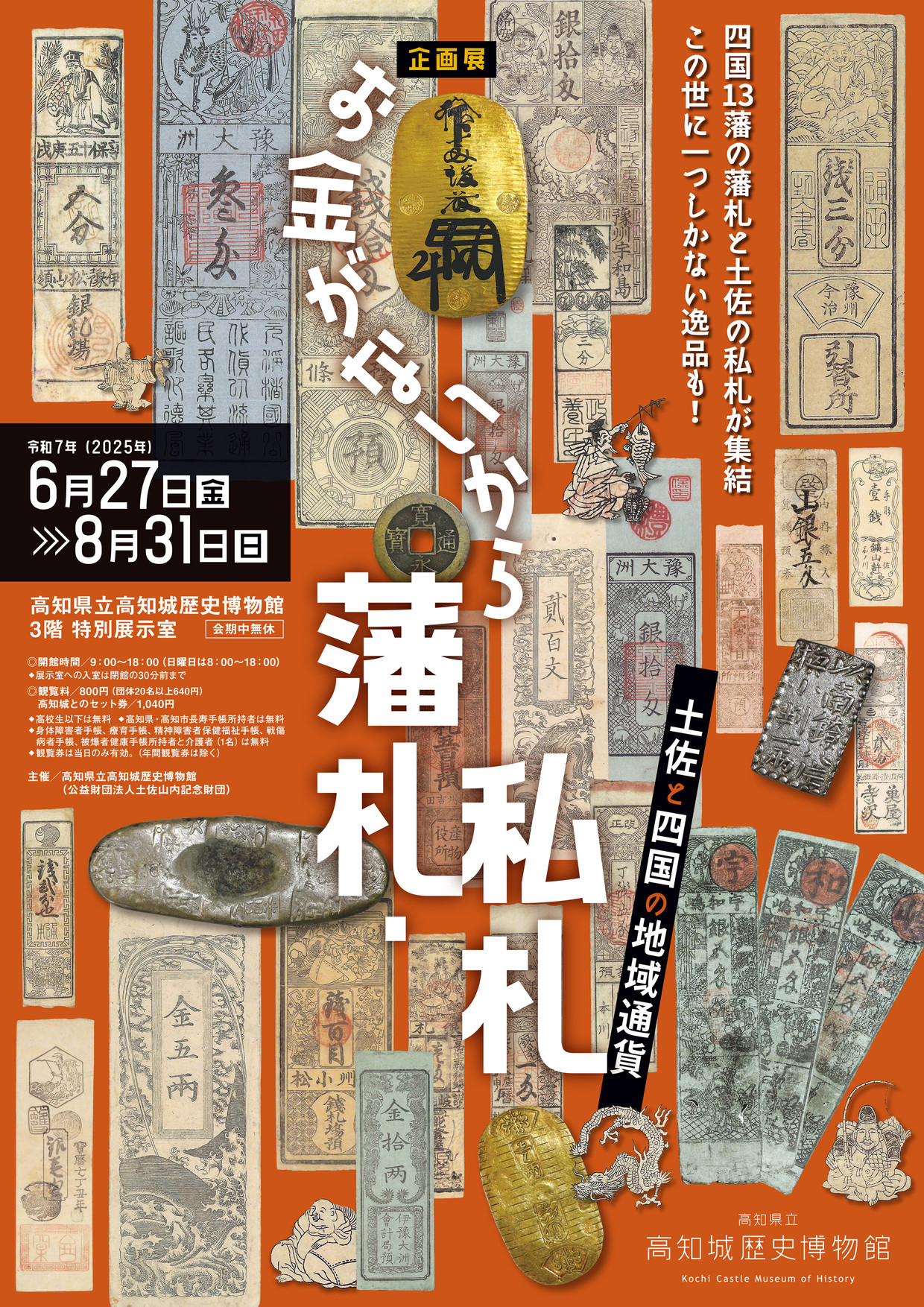 お金がないから藩札・私札―土佐と四国の地域通貨― | 見どころ