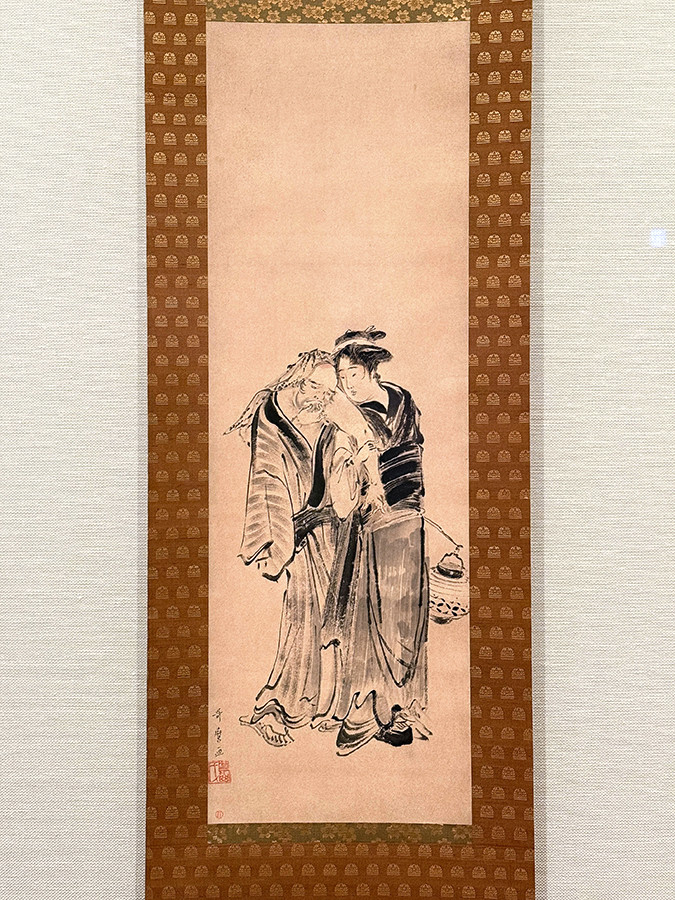 千葉市美術館「江戸の名プロデューサー 蔦屋重三郎と浮世絵のキセキ」会場より 喜多川歌麿《祭りのあと》天明期 個人蔵 アンリ・ヴェヴェール旧蔵