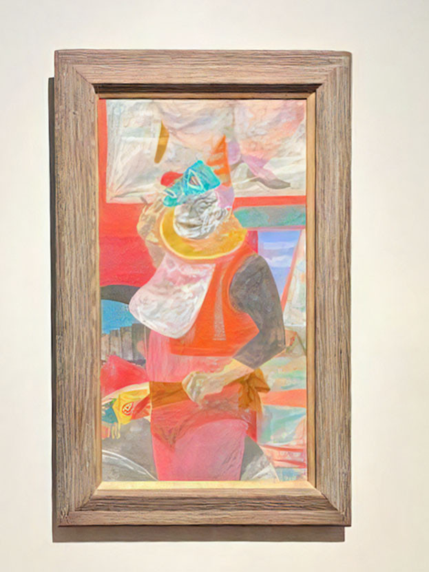 国吉康雄《ミスターエース》1952年 福武コレクション