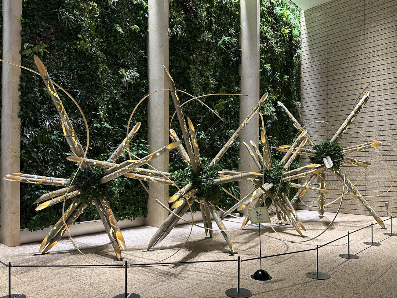 「Otemachi One 竹あかり-灯りの蕾-」会場