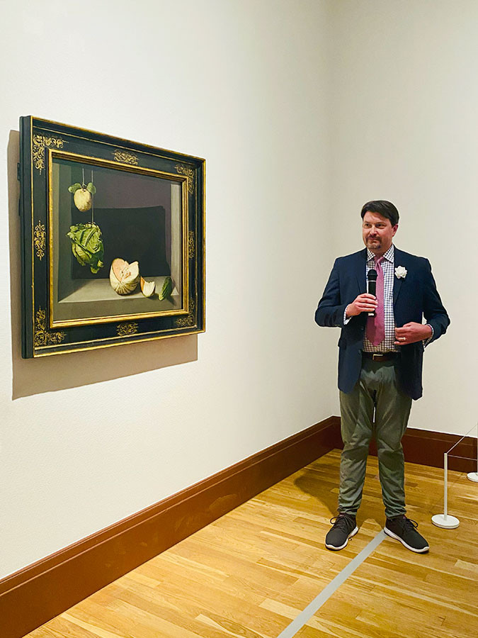 ファン・サンチェス・コターン《マルメロ・キャベツ・メロンときゅうりのある静物》1602年