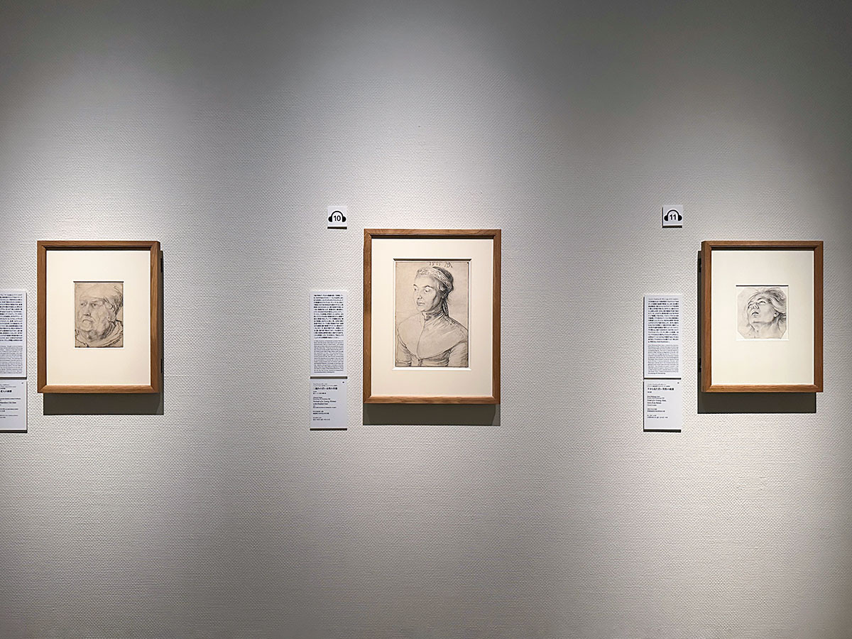 国立西洋美術館「スウェーデン国立美術館 素描コレクション展―ルネサンスからバロックまで」より（中央）アルブレヒト・デューラー《三編みの若い女性の肖像》1515年