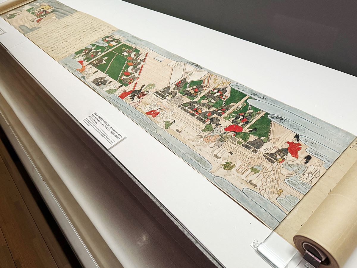 サントリー美術館「まだまだざわつく日本美術」会場より　《玉藻前草子絵巻 上・下巻》三巻のうち　江戸時代　17世紀［展示期間：7/2～7/28］