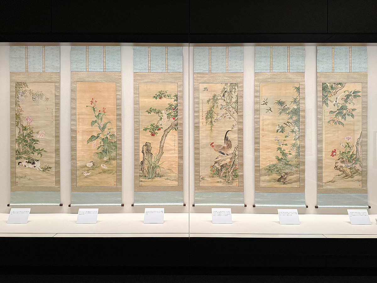 三井記念美術館「美術のあそびとこころ―花と鳥―」　沈南蘋《花鳥動物図》清時代・18世紀