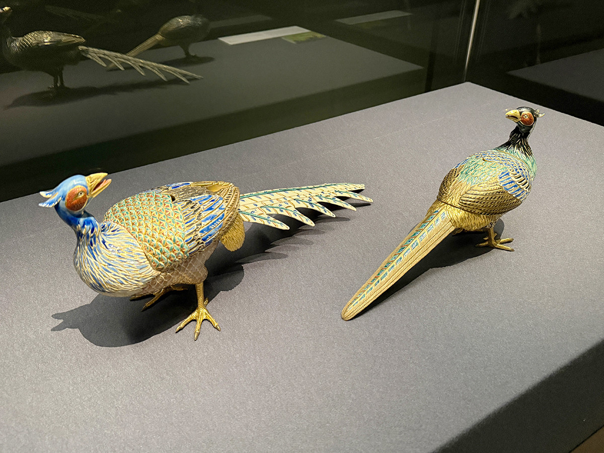 三井記念美術館「美術のあそびとこころ―花と鳥―」　永樂妙全《色絵雉香炉》明治～大正時代・20世紀