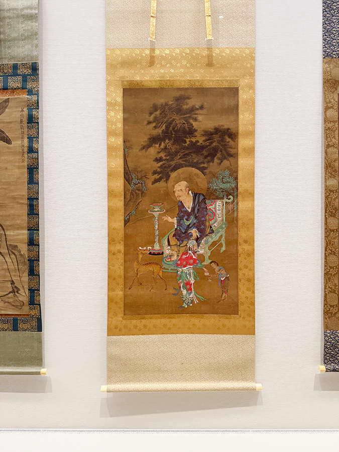 静嘉堂文庫美術館「絵画入門 よくわかる神仏と人物のフシギ」会場より 《羅漢図》南宋~元時代 13~14世紀
