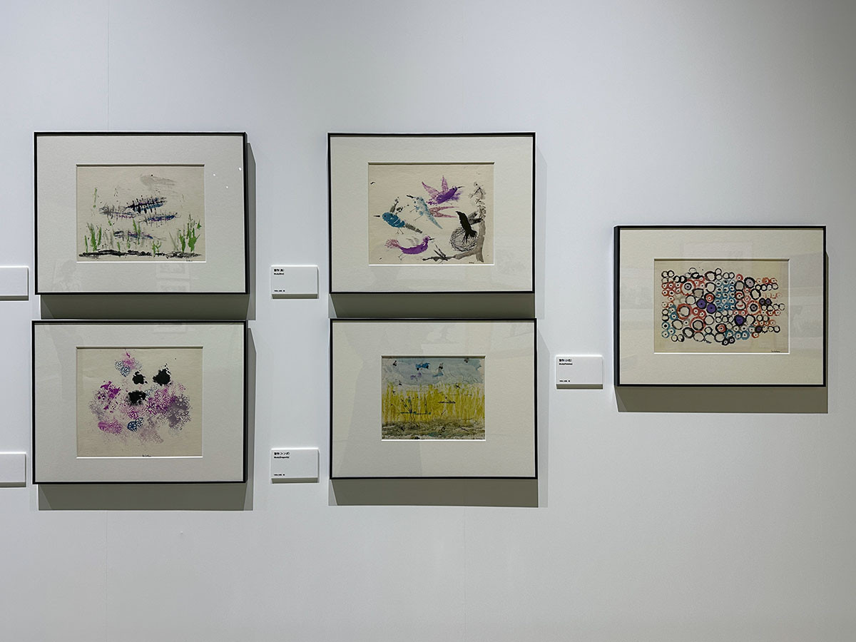 ヒカリエホール「レオ・レオーニの絵本づくり展」会場より第1章「レオーニのテクニック(技法)」