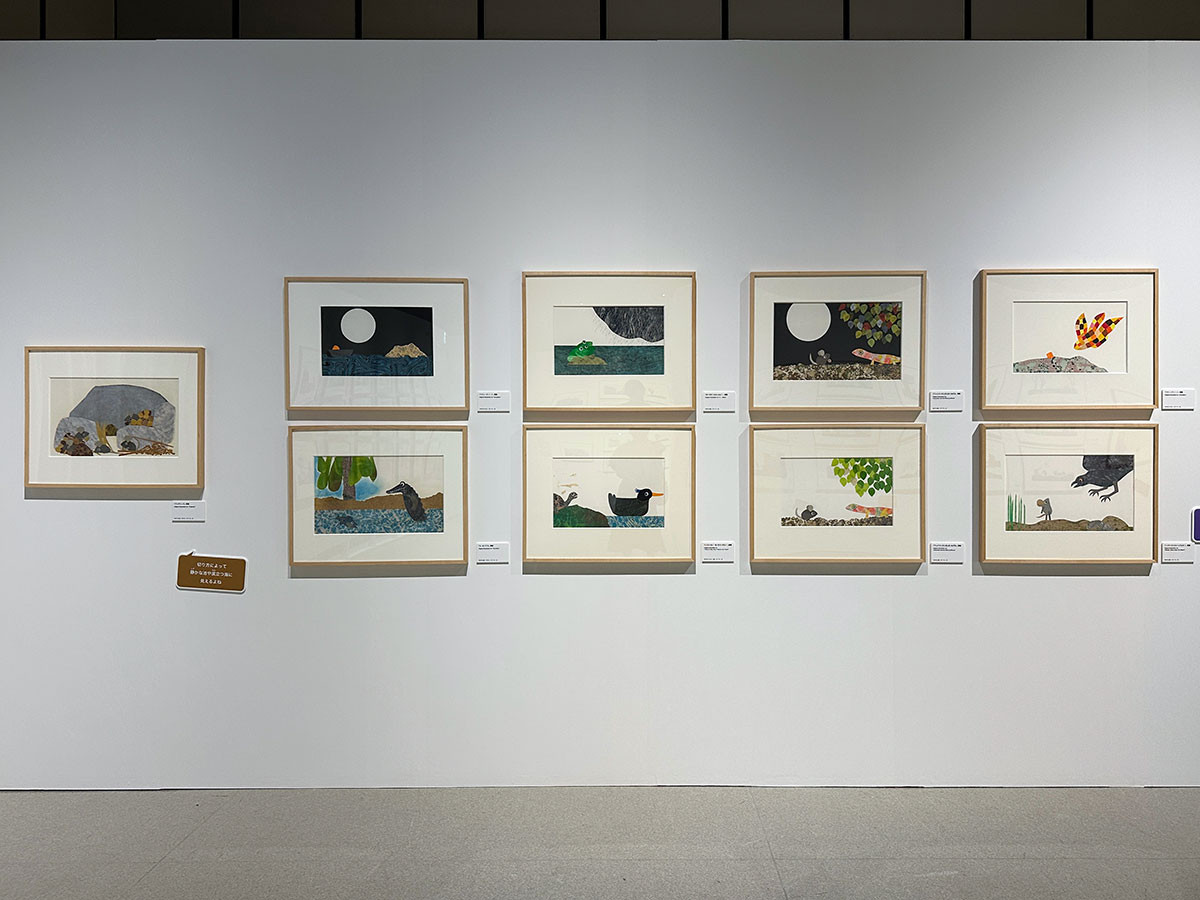 ヒカリエホール「レオ・レオーニの絵本づくり展」会場より第1章「レオーニのテクニック(技法)」