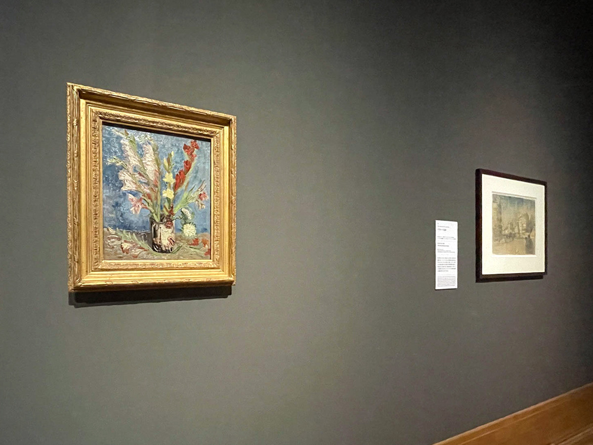 大阪市立美術館「ゴッホ展 家族がつないだ画家の夢」会場より　会場風景「第3章　フィンセント・ファン・ゴッホの絵画と素描」より