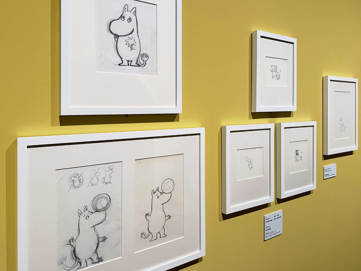 森アーツセンターギャラリー「トーベとムーミン展～とっておきのものを探しに～」会場より