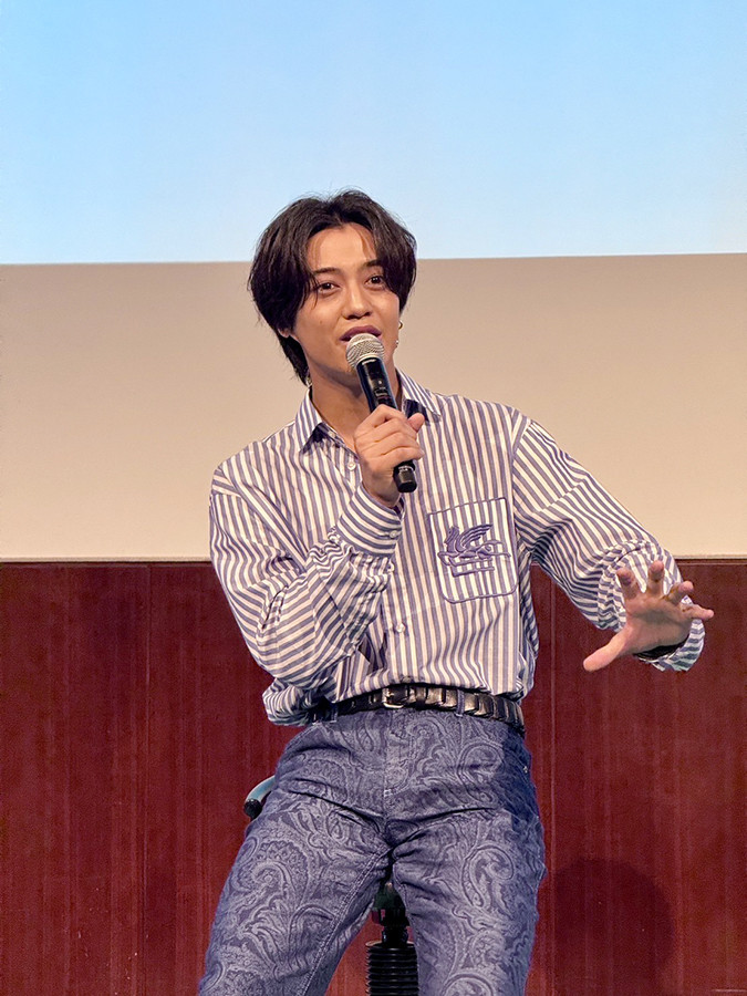 「HOKUSAI－ぜんぶ、北斎のしわざでした。展」記者発表会 King ＆ Princeの髙橋海人さん