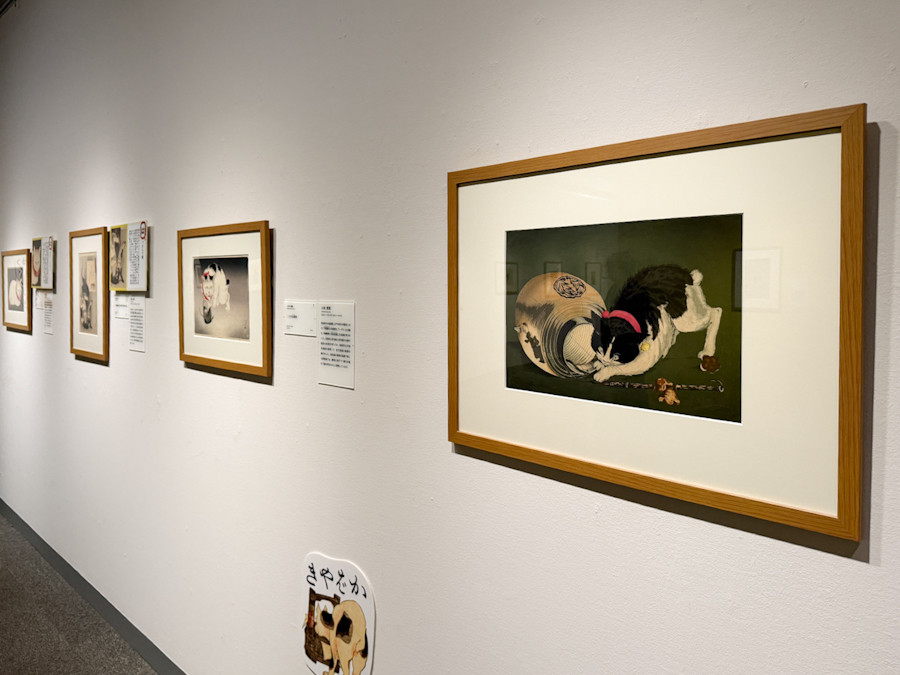 そごう美術館「Ukiyo-e 猫百科 ごろごろまるまるネコづくし」会場