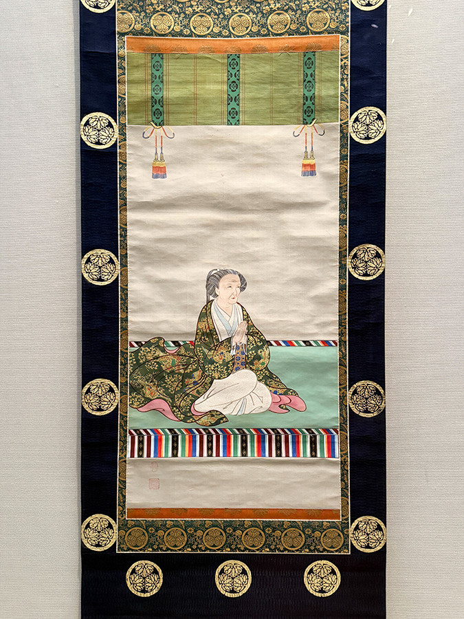 東京国立博物館　特別展「江戸☆大奥」会場より　《桂昌院像》江戸時代 文化元年（1804）奈良・長谷寺（桜井市）蔵