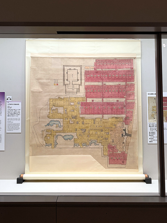 東京国立博物館　特別展「江戸☆大奥」会場より　《江戸城本丸大奥総地図》江戸時代 19世紀　東京国立博物館蔵