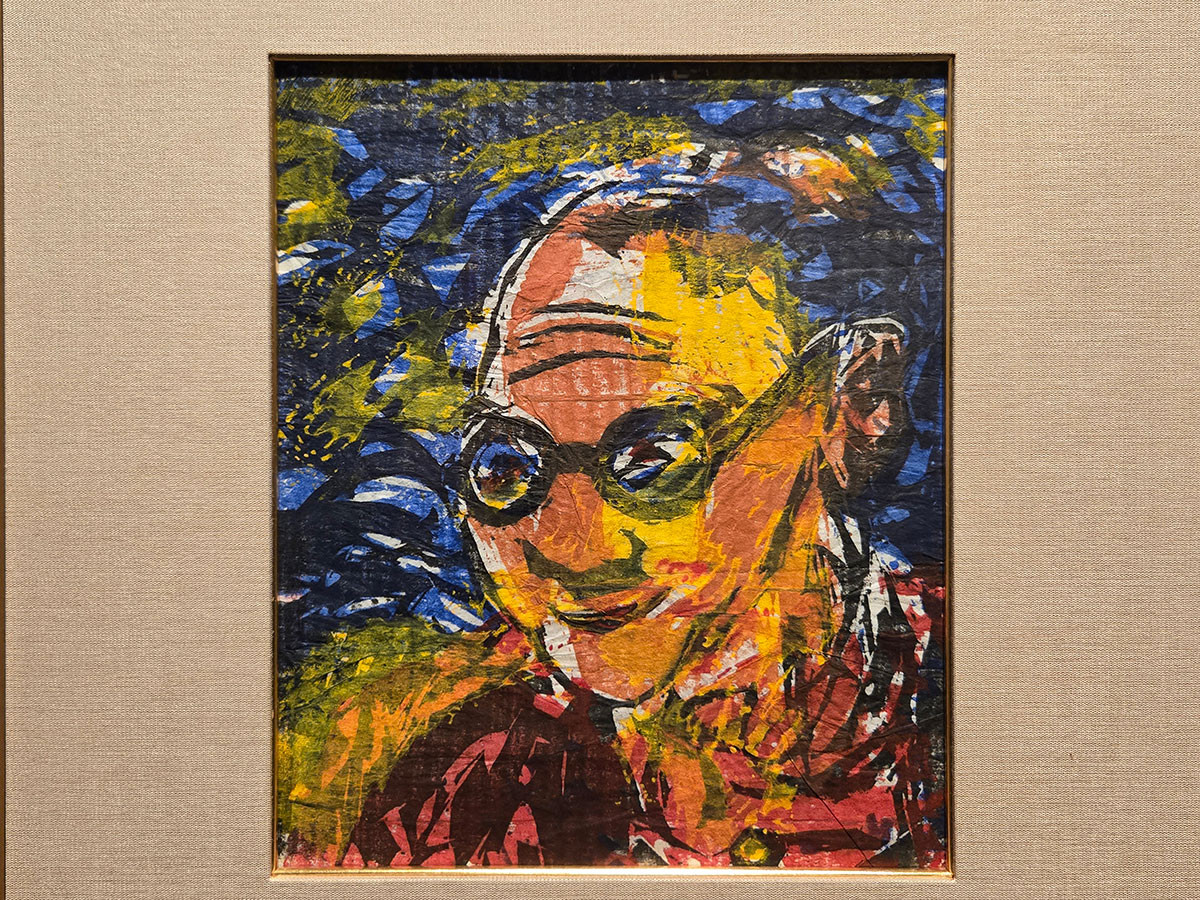 ミシシッピー河の自板像の柵　1965年(昭和40年)/板画